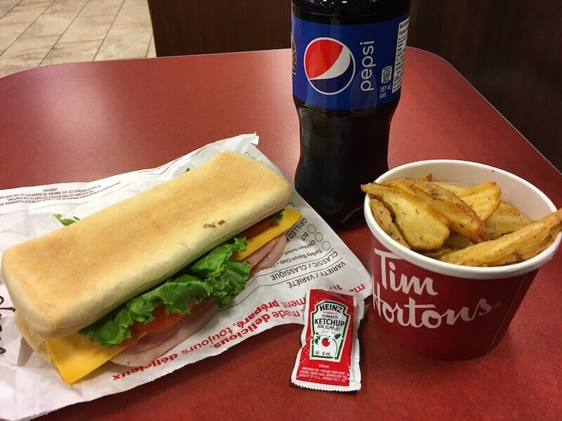 ティムホートンのサンドイッチ