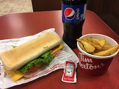 ティムホートンのサンドイッチ